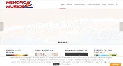 Desktop Screenshot of menorcamusics.es