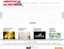 Tablet Screenshot of menorcamusics.es